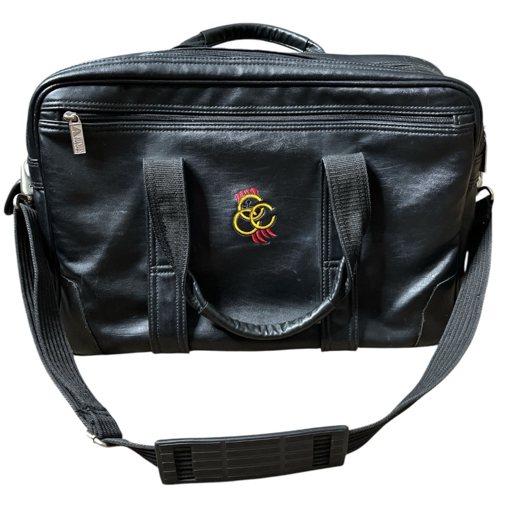 AVENUES AMERICA Vintage Multi Pocket Messenger Bag Black OS Indie Sleaze